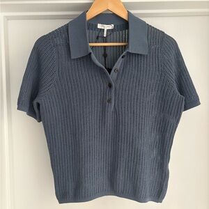 rag & bone Vivi knit yarn cropped polo